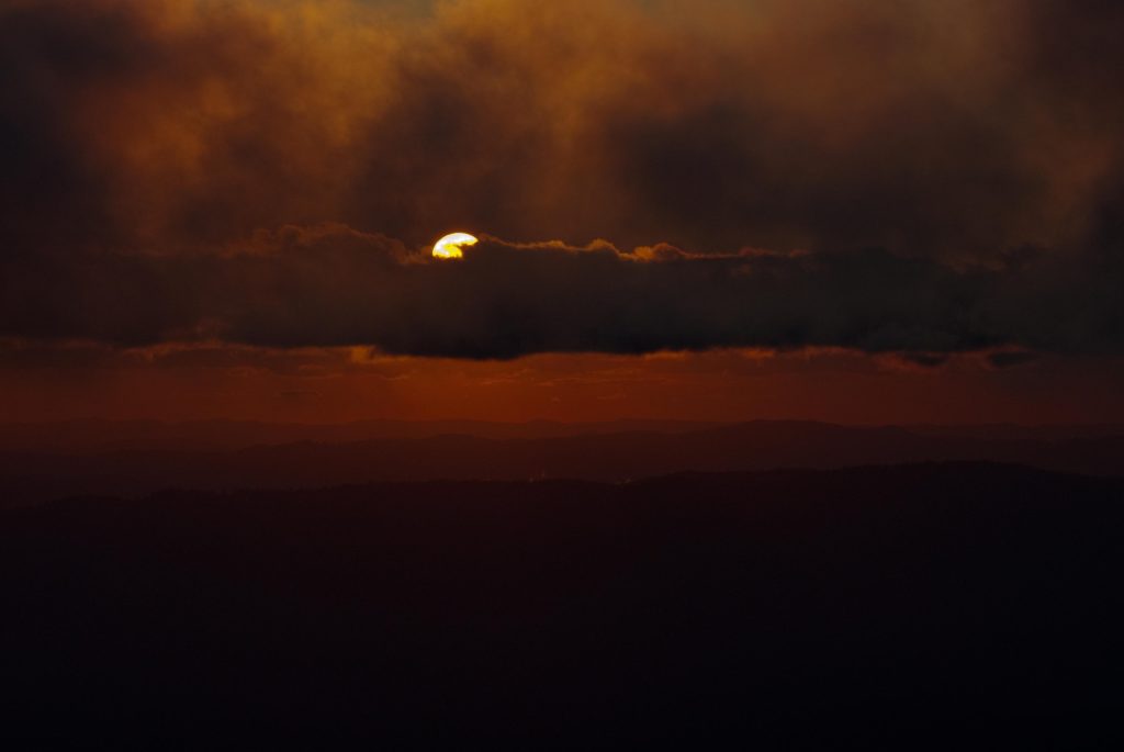 Obscured Sunset by Clouds